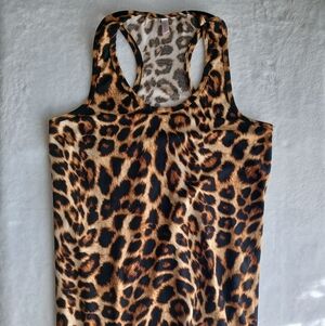 Leopard Print Tank Top Size M ***with Repair***